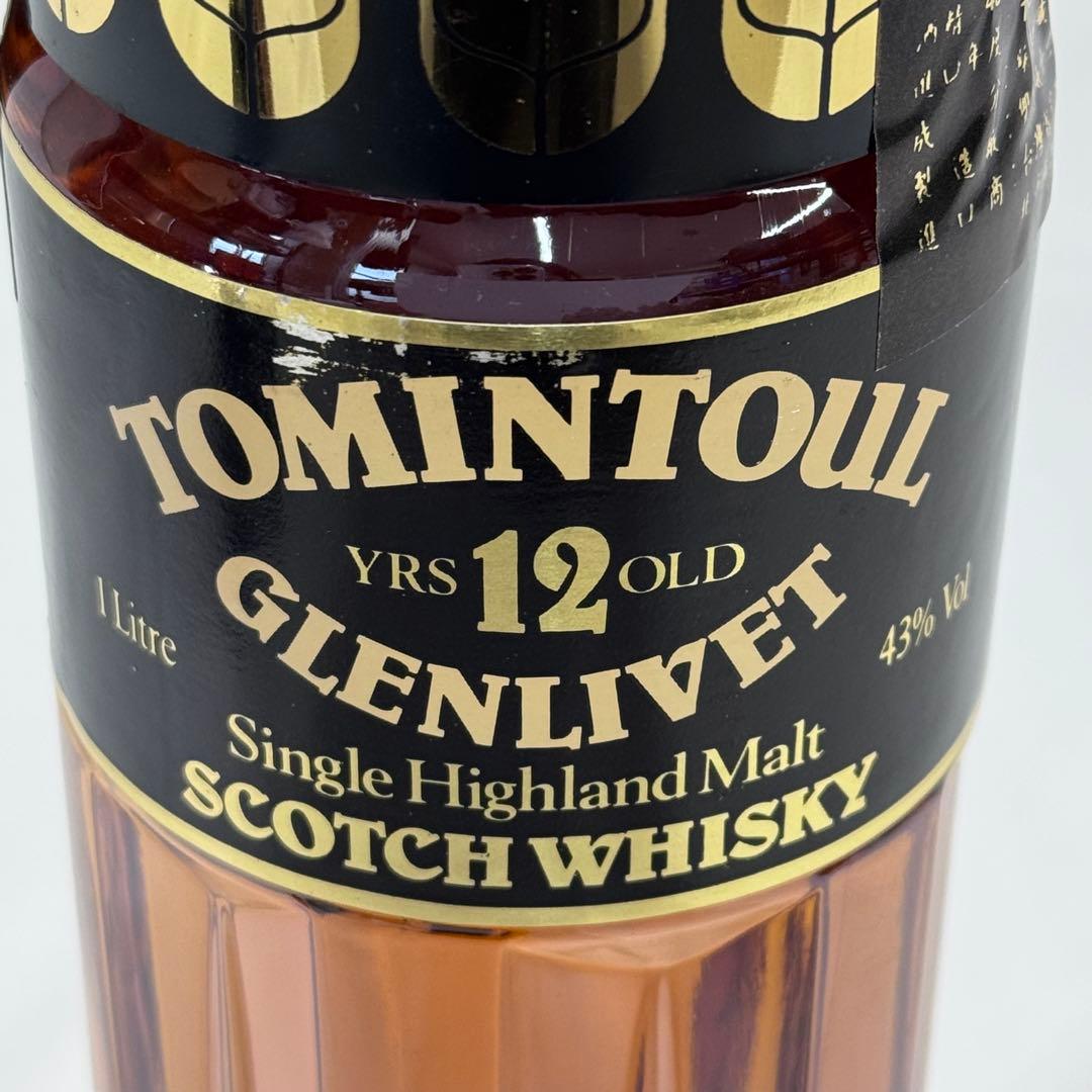 トミントール・グレンリベット シングルハイランドモルトスコッチウイスキー 1L