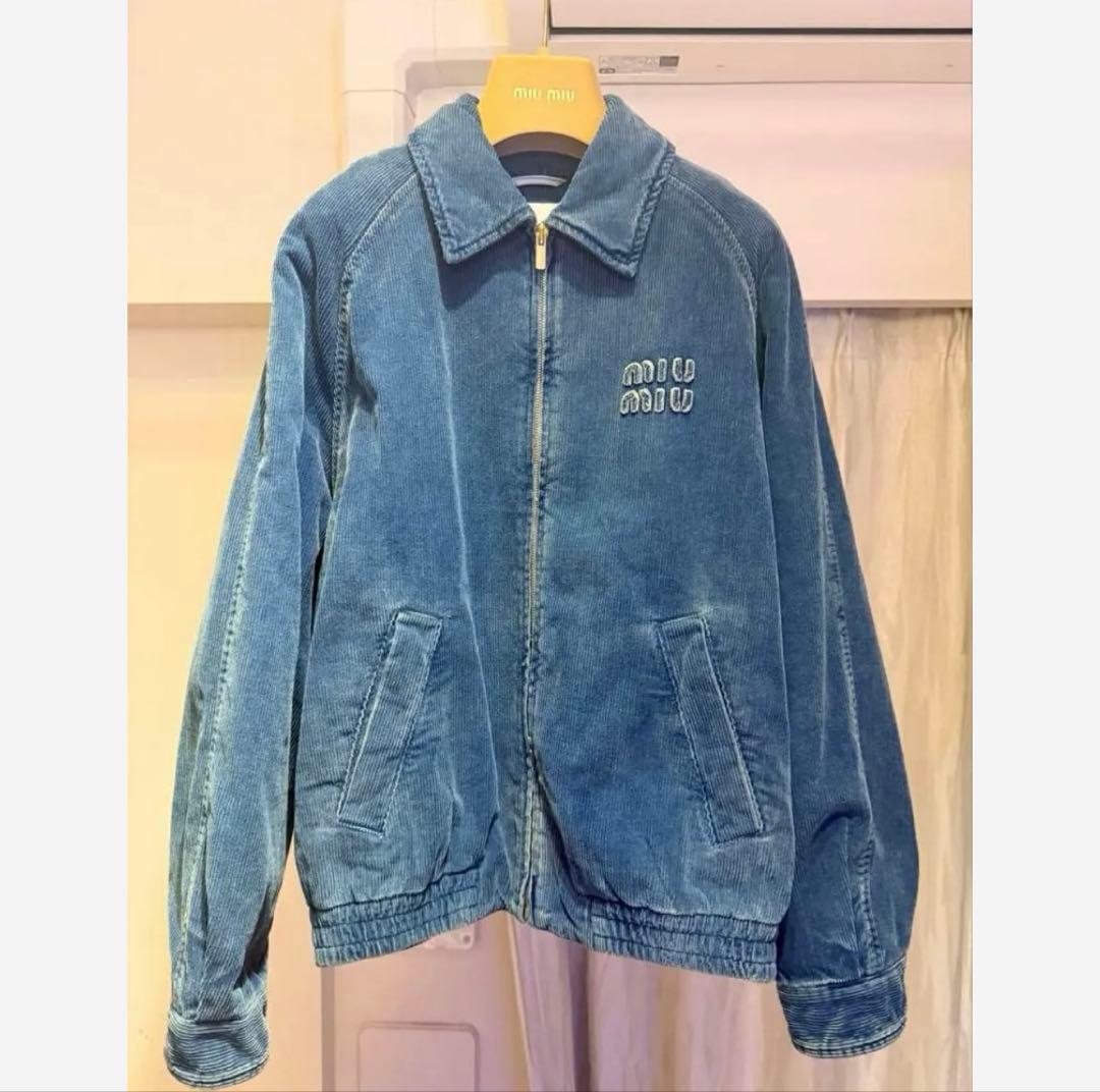 【新品未使用】MIU MIU コーデュロイ ブルゾン ジャンパー　38