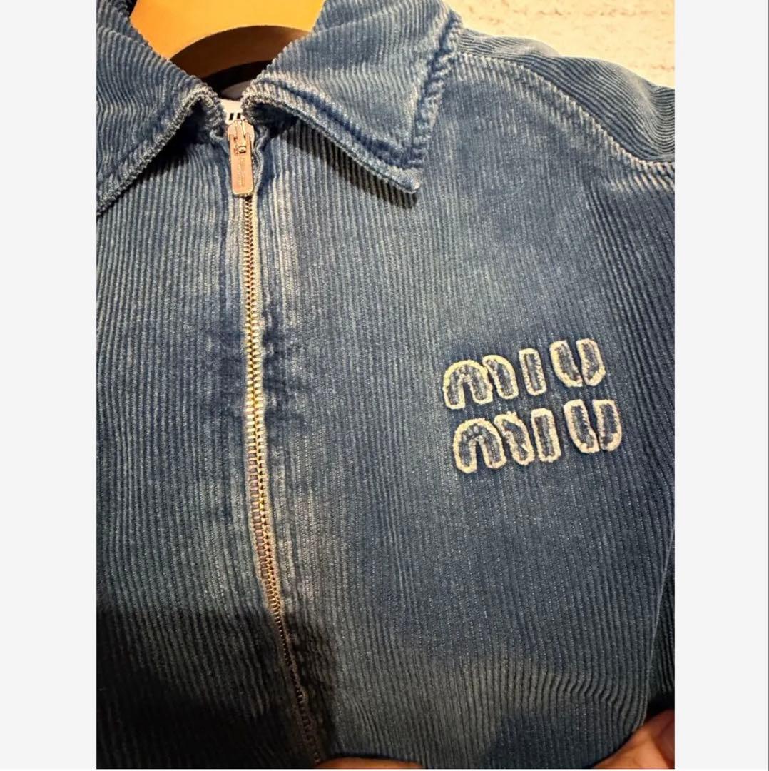 【新品未使用】MIU MIU コーデュロイ ブルゾン ジャンパー　38