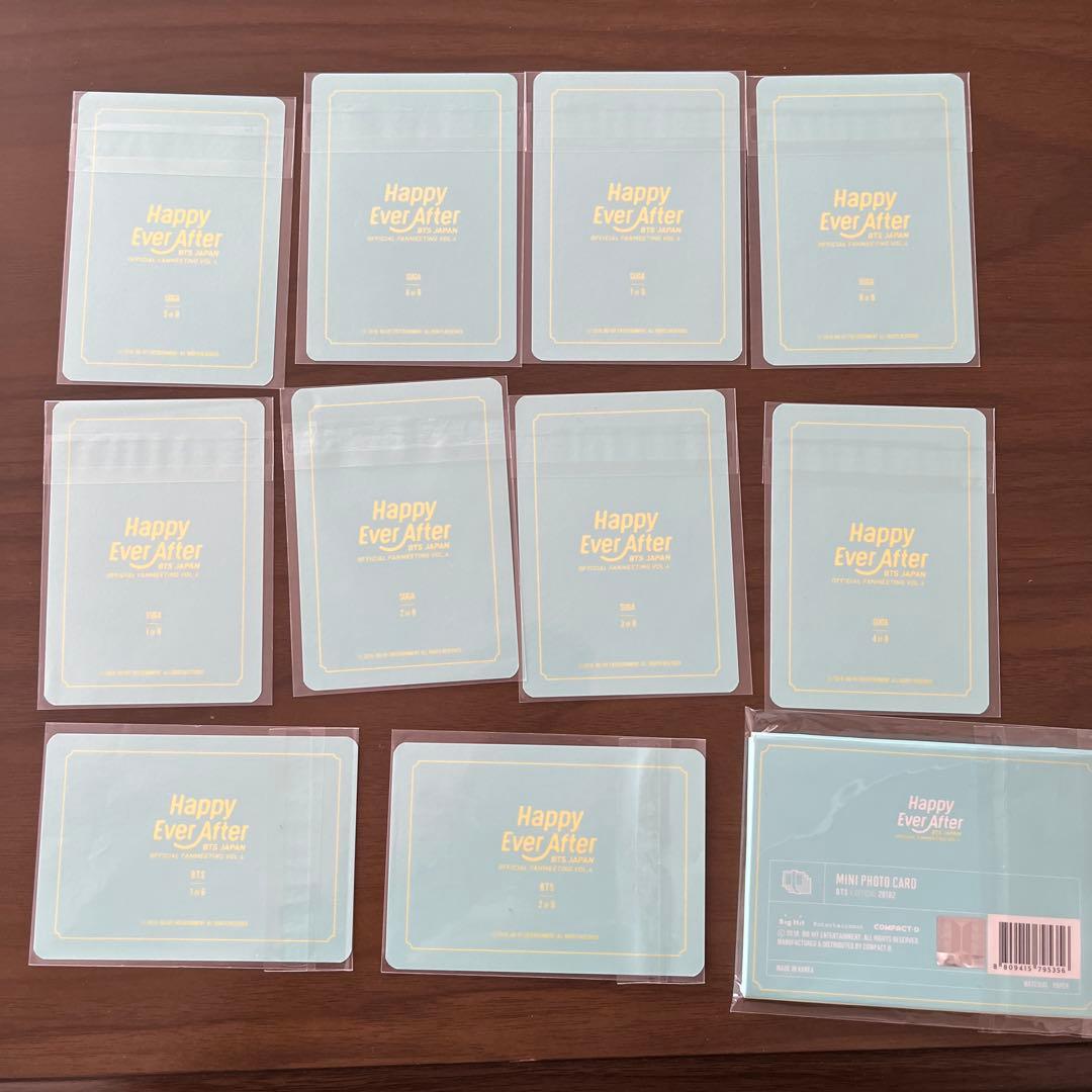 BTS 日本　4th ファンミ　ハピエバ　ミニフォト　ユンギ　コンプ