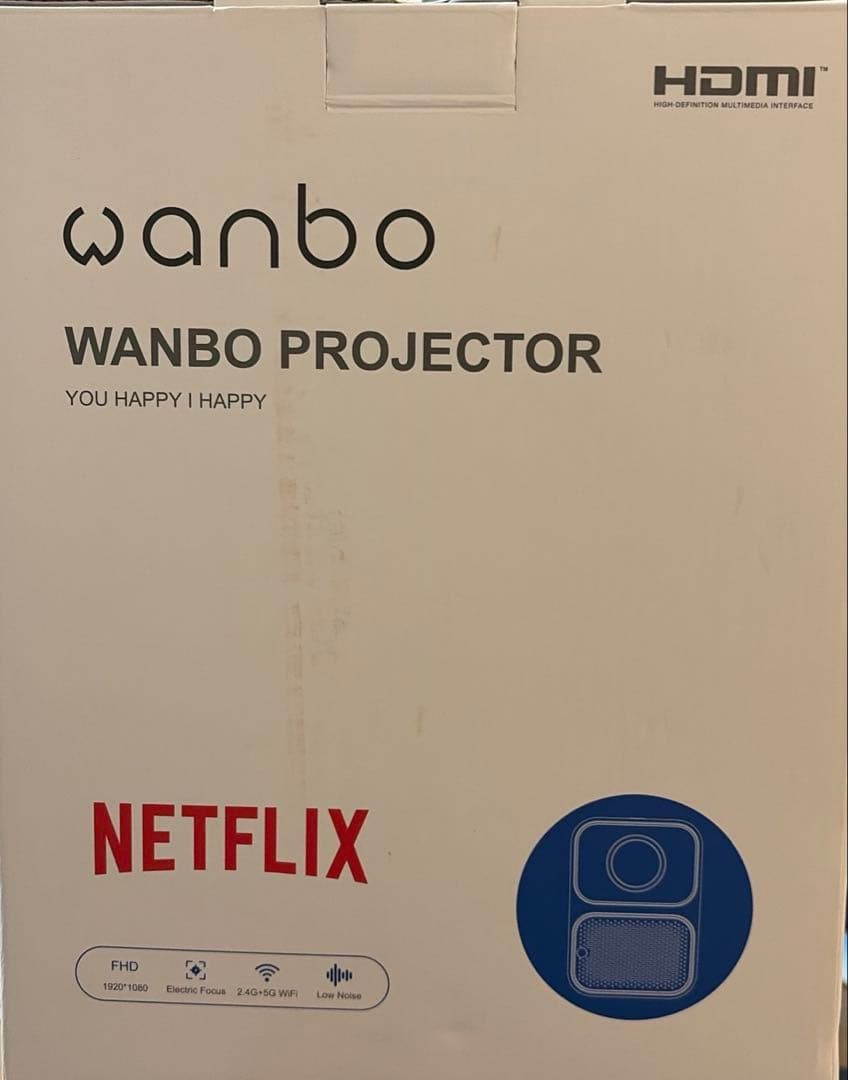 美品 Wanbo WANBO TT プロジェクター 小型 フルHD