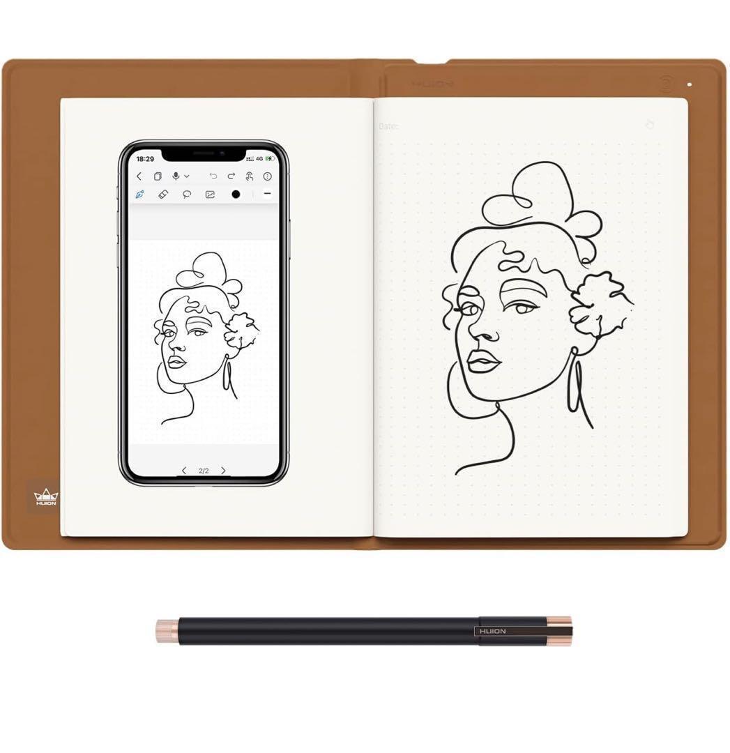 512452　HUION NOTE アナログデジタルノート 一台二役　A5サイズ
