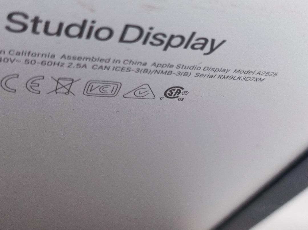 ★美品★Studio Display★A2525★Apple★6スピーカ　377