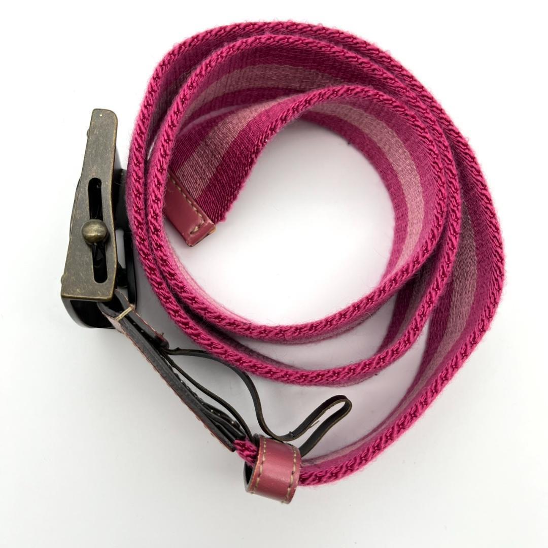 希少 グッチ ベルト インターロッキング シェリーライン ガチャベルト ピンク