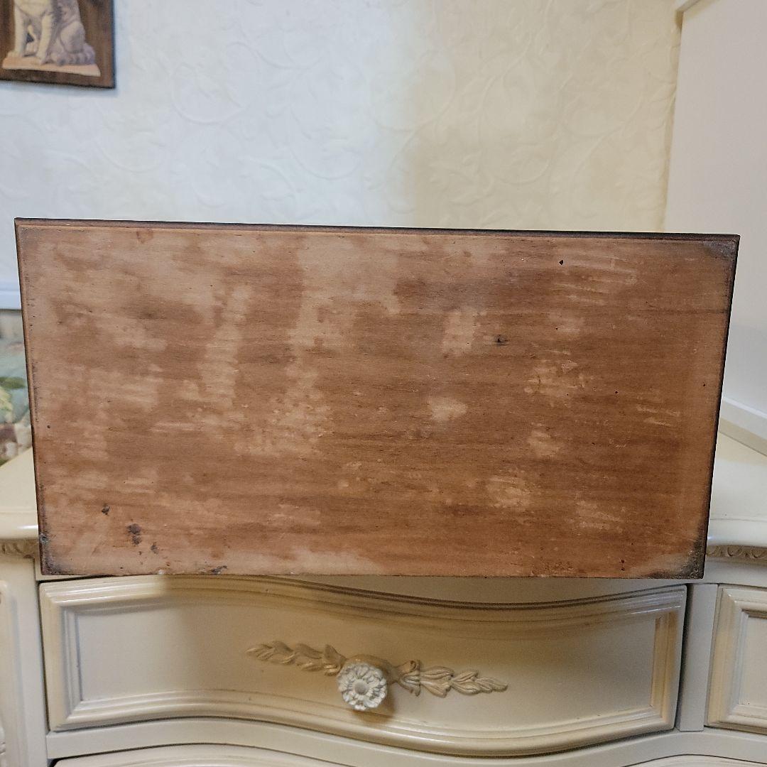 木製ガラスキャビネット　ガラス板1枚　ヴィンテージ