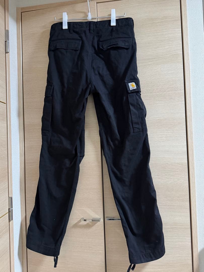 Carhartt ブラック カーゴパンツ