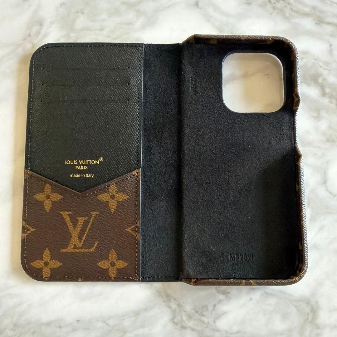 ルイヴィトン　iPhone15 pro ケース モノグラムフォリオ 手帳型　新品