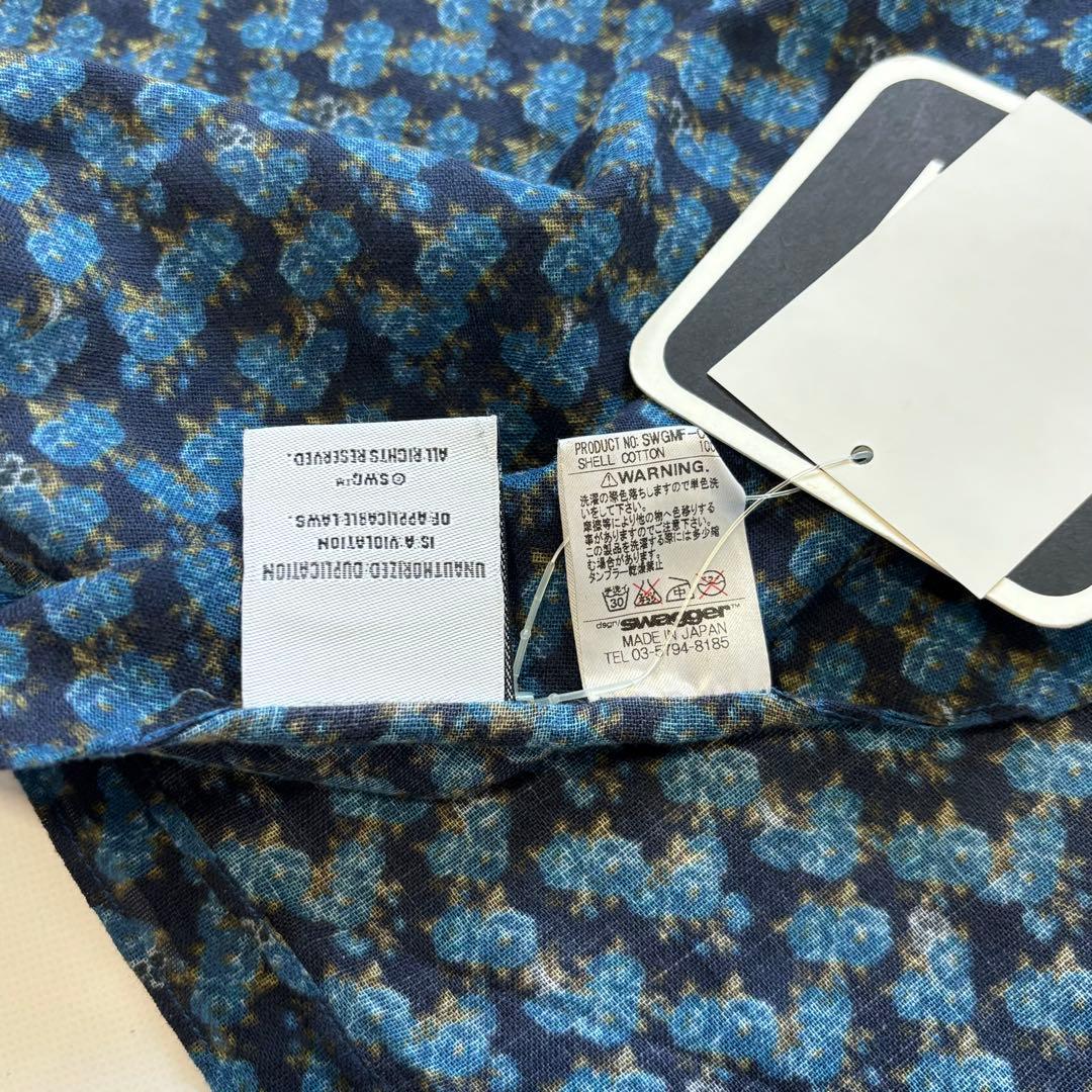 未使用 SWG swagger スワッガー 大判コットンストール 日本製 花柄