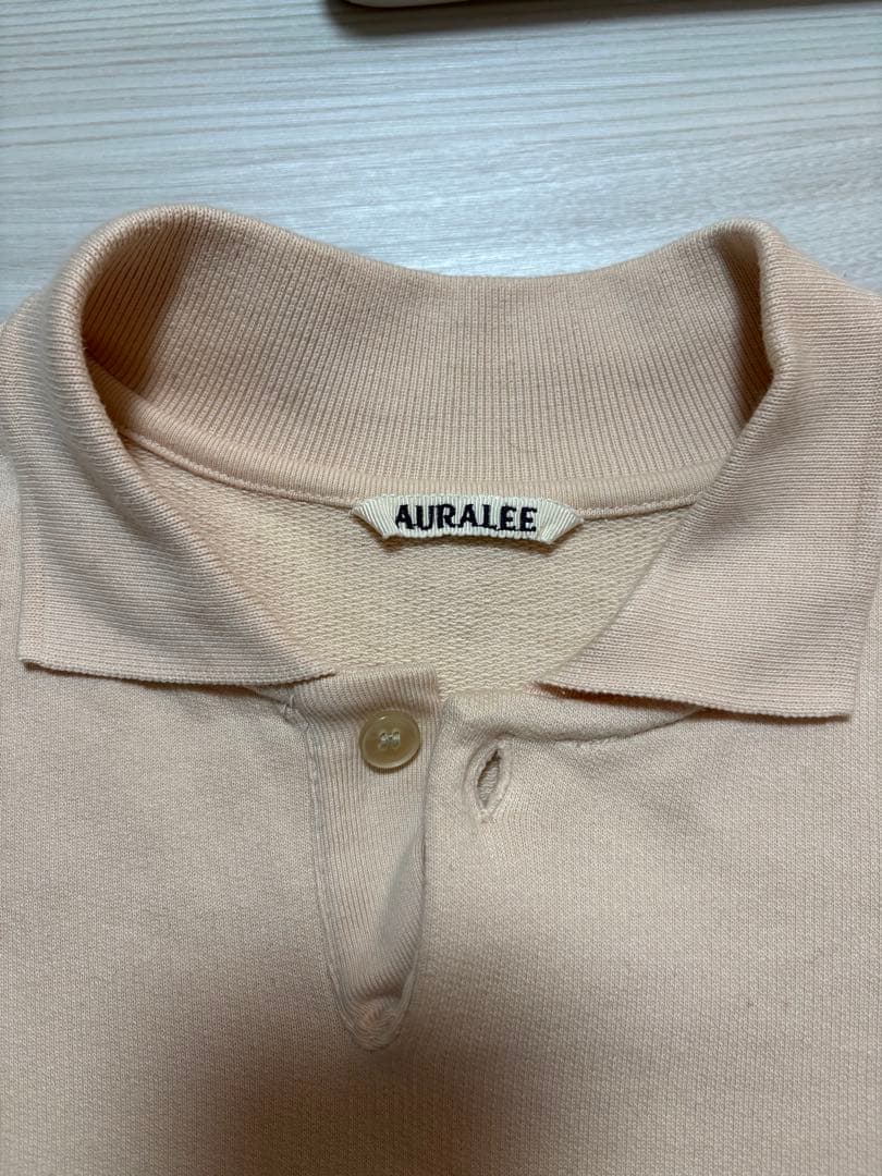 AURALEE　PIMA LIGHT SWEAT POLO 5 スウェットポロ