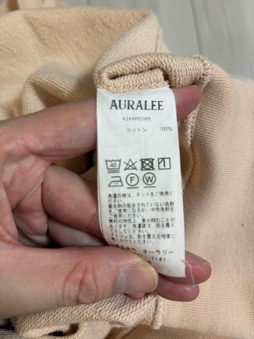 AURALEE　PIMA LIGHT SWEAT POLO 5 スウェットポロ