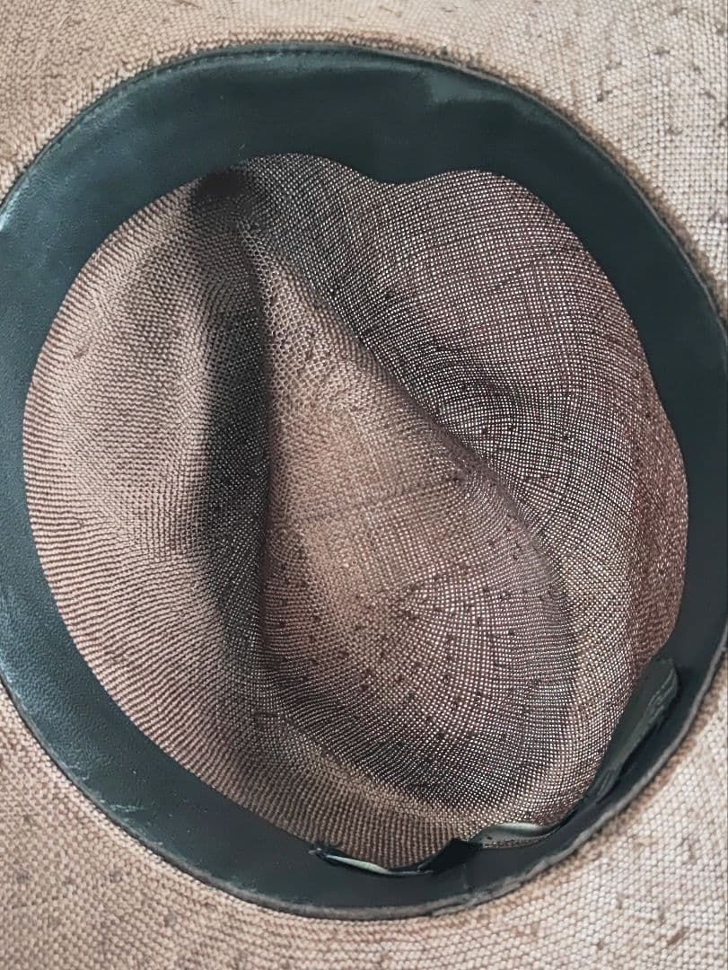 【未使用】希少品　GUCCI グッチ　中折れハット　麻の帽子　パナマハット