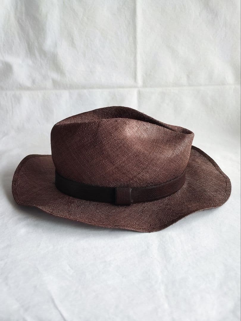 【未使用】希少品　GUCCI グッチ　中折れハット　麻の帽子　パナマハット