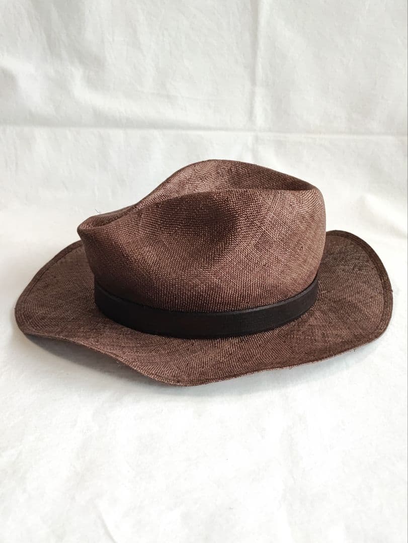 【未使用】希少品　GUCCI グッチ　中折れハット　麻の帽子　パナマハット