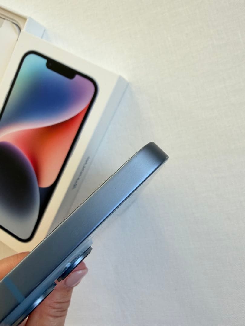 てつじんさま⭐︎中古⭐︎Apple iPhone 14 ブルー（水色） 本体