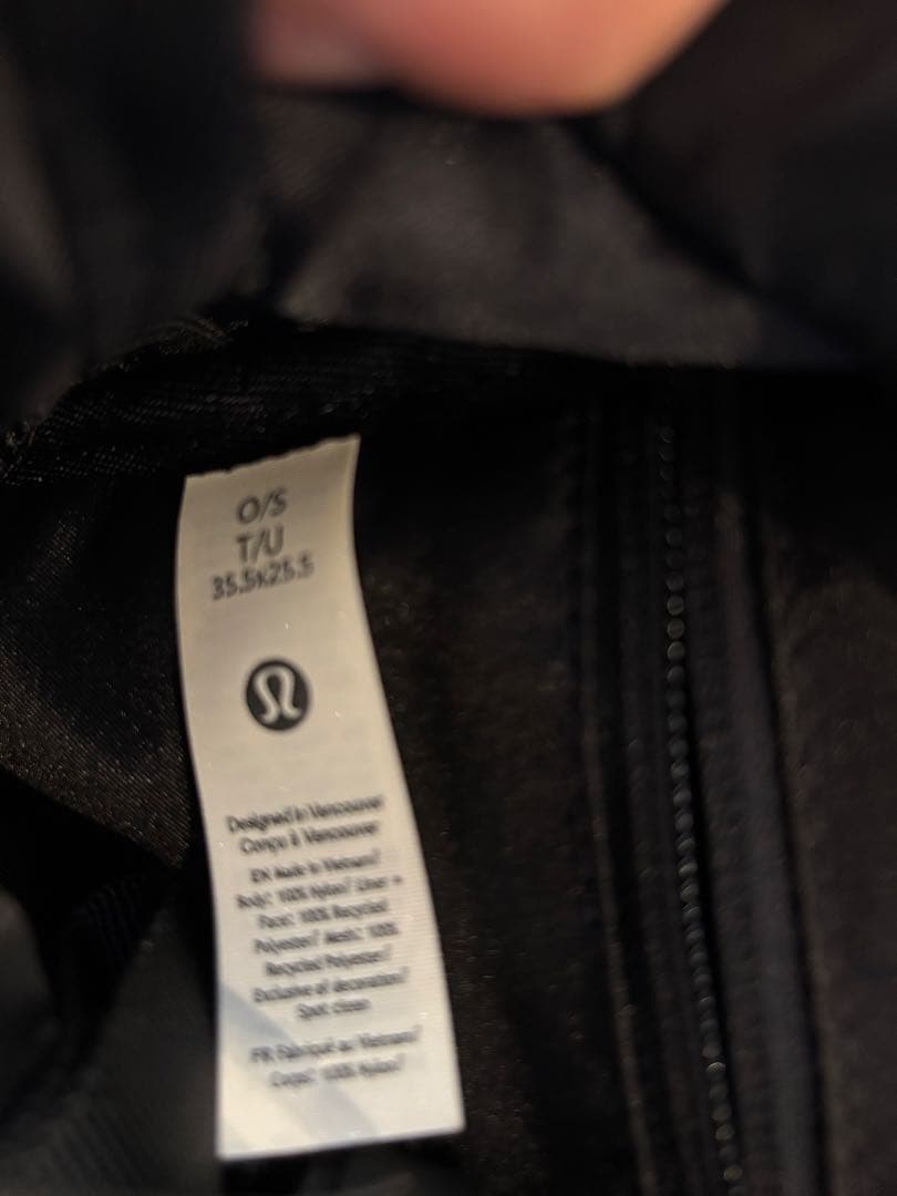 lululemon バックパック　黒　14L