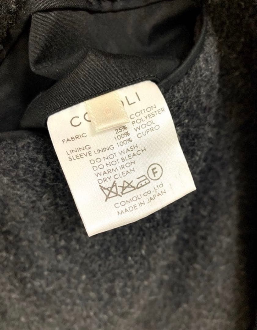 COMOLI フーデッドコート 希少・美品 16AW