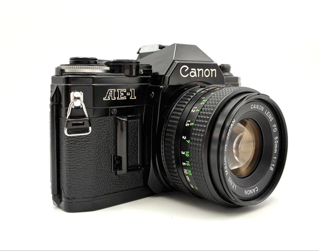 【完動品】CANON AE-1 ブラックボディー FD 50mm F1.8