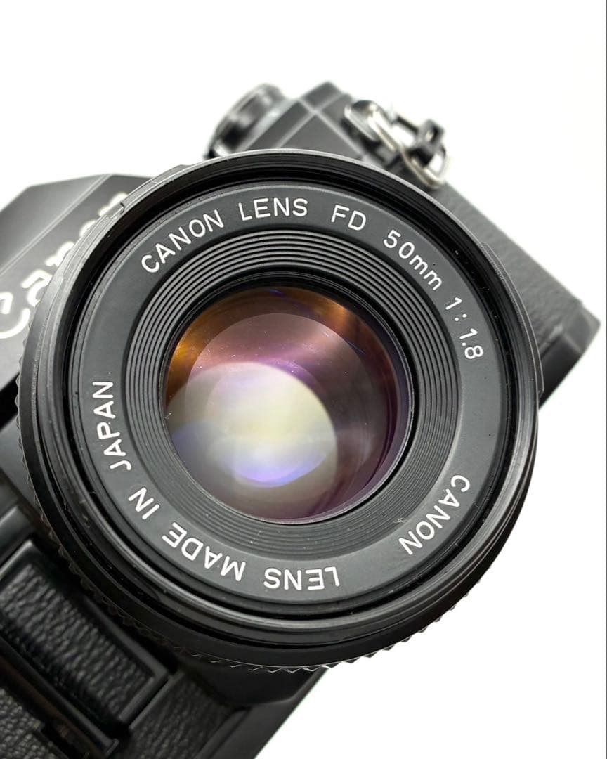 【完動品】CANON AE-1 ブラックボディー FD 50mm F1.8