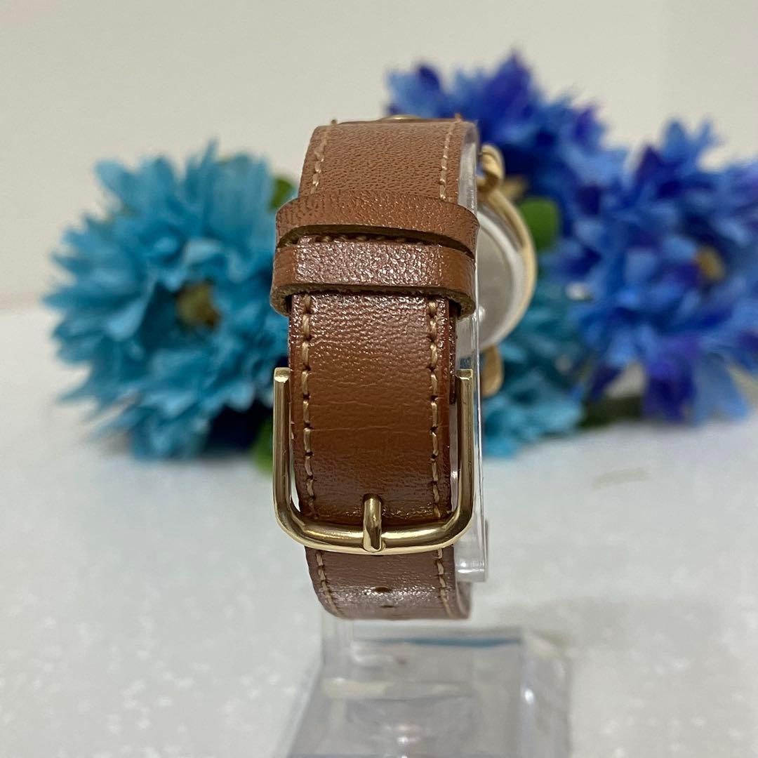 【希少】 オリエント サザンクロス PUMA 逆回転 腕時計 茶文字盤