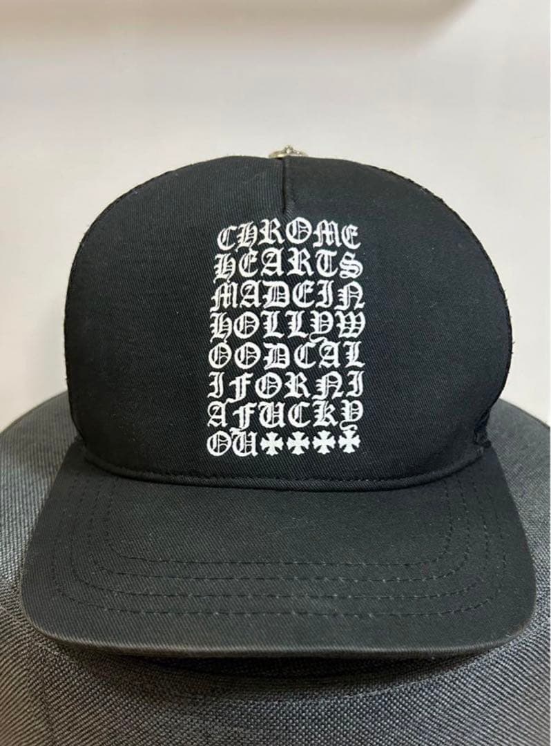 CHROME HEARTS ブラック 帽子 メッシュキャップ