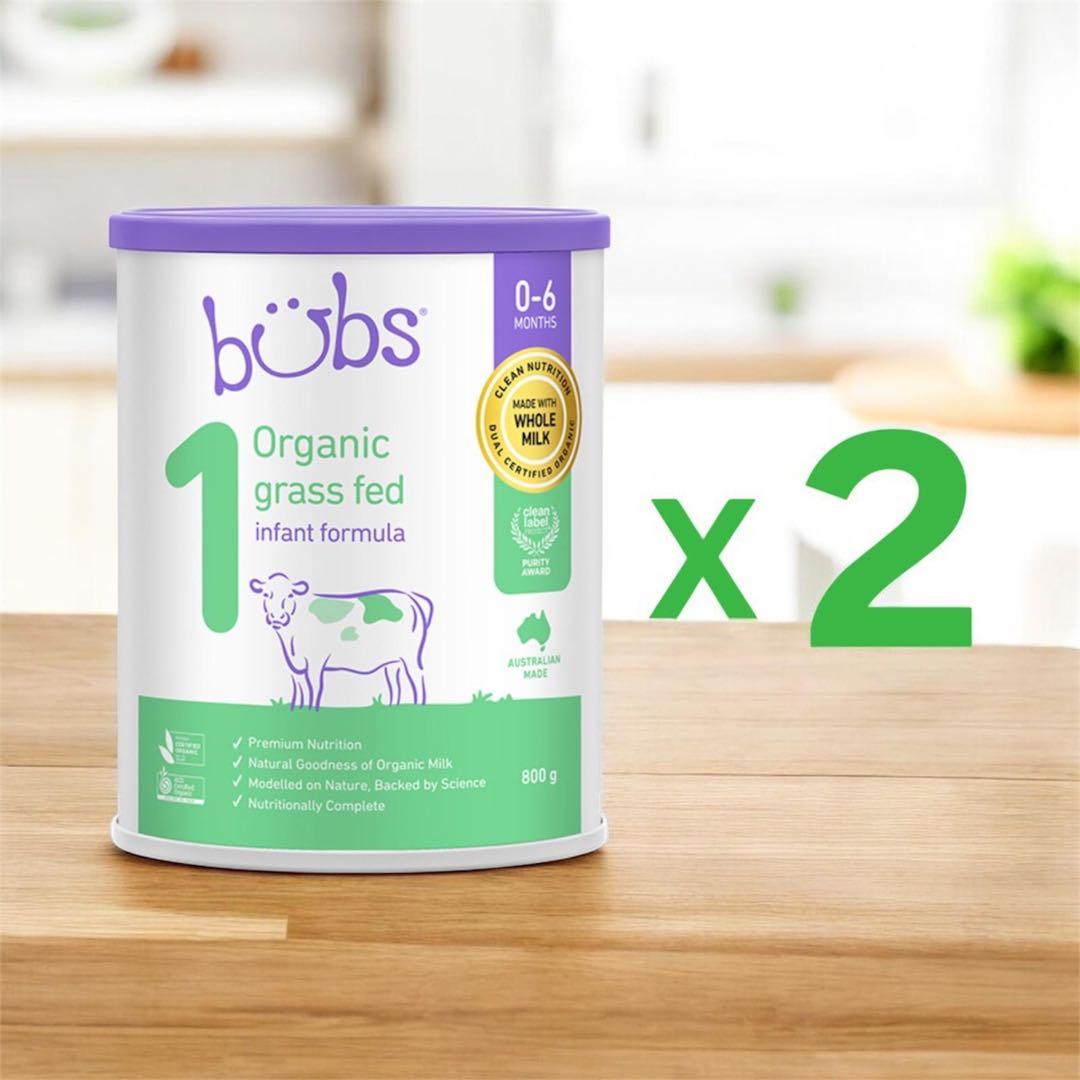 2缶Bubs バブズ オーガニック 粉ミルク ステップ1 Mydeen出品