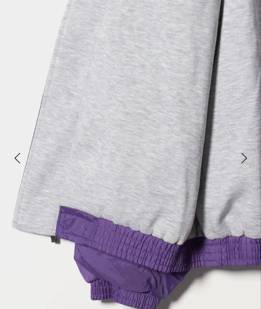 ＜6(ROKU)＞フーデッド ナイロン ジャケット　パープル