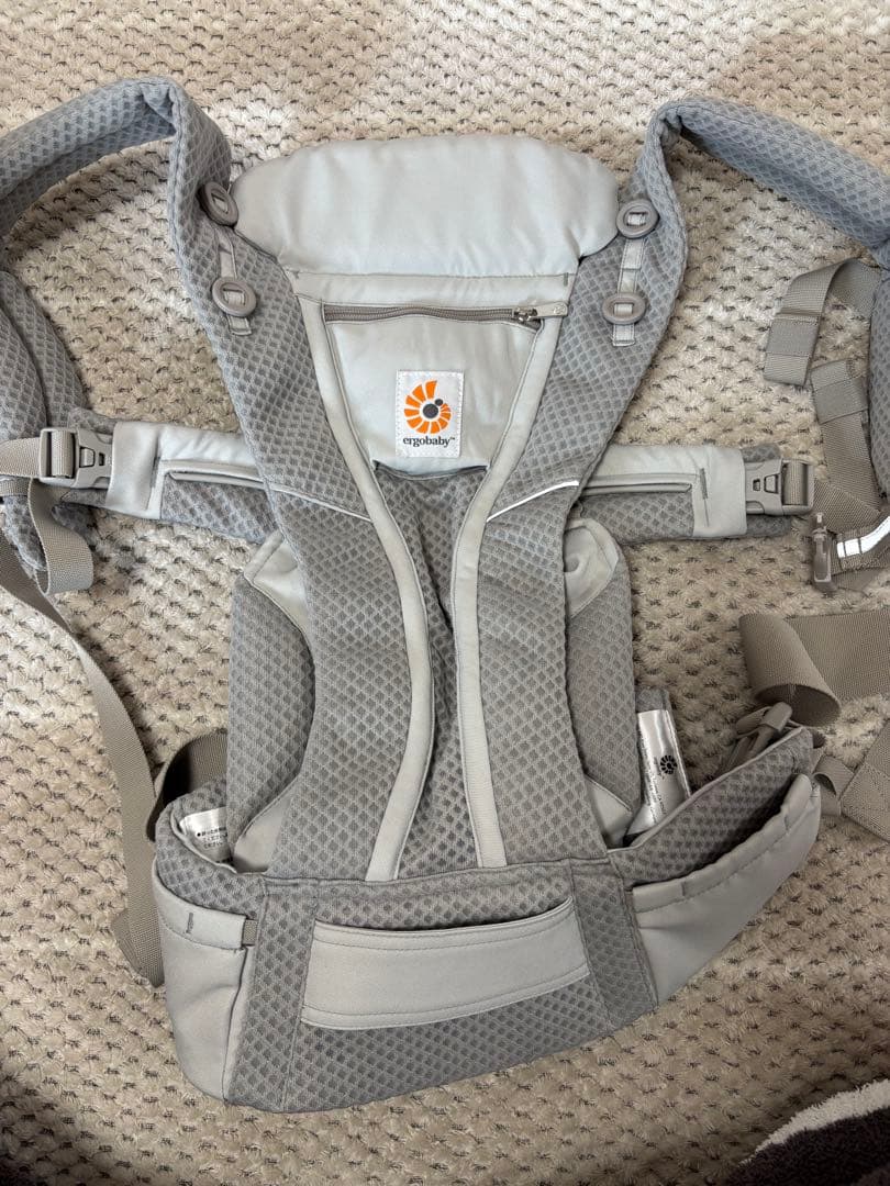 エルゴベビー 抱っこひも グレー メッシュ