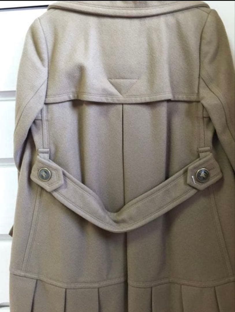 バーバリーブルーレーベル プリーツ付ショートコート 36