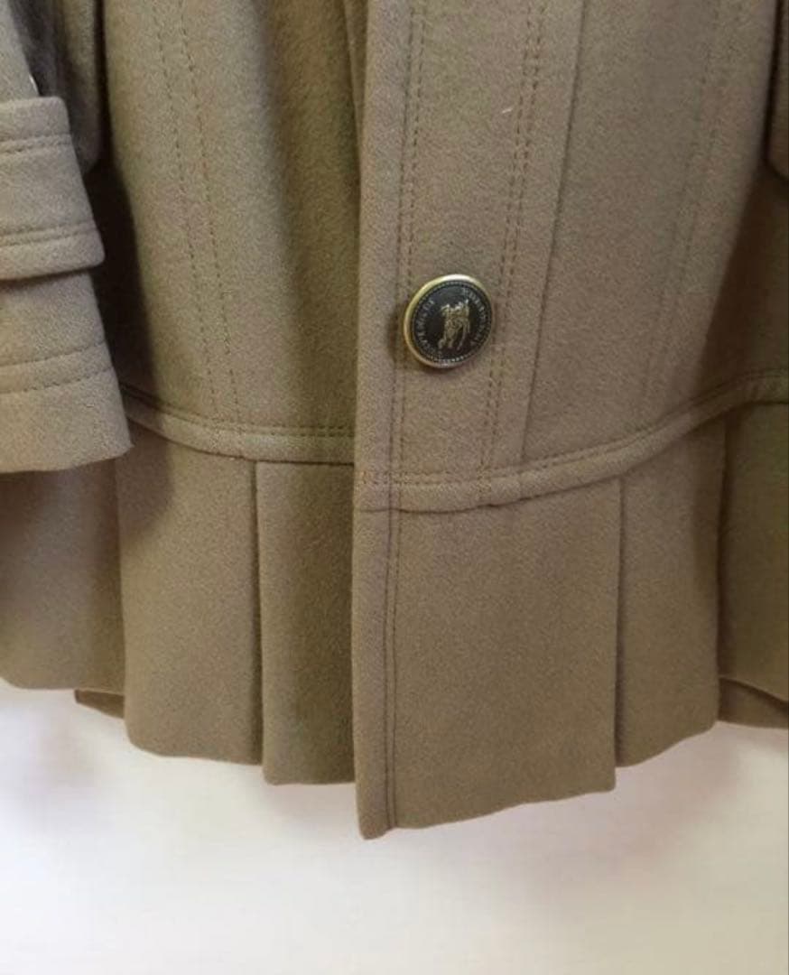 バーバリーブルーレーベル プリーツ付ショートコート 36