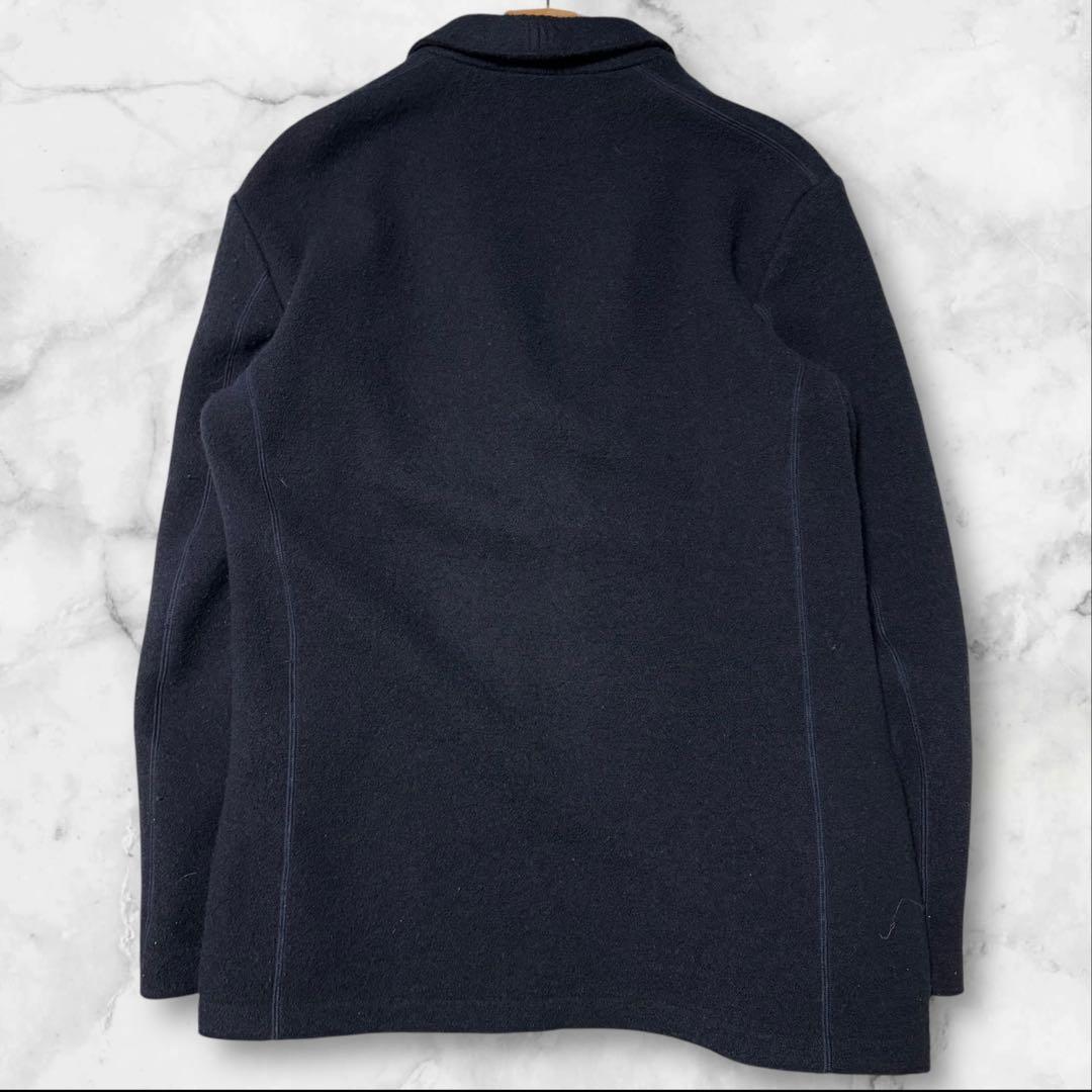 美品 イッセイミヤケ 18AWウールジャケット テーラードジャケット ネイビー