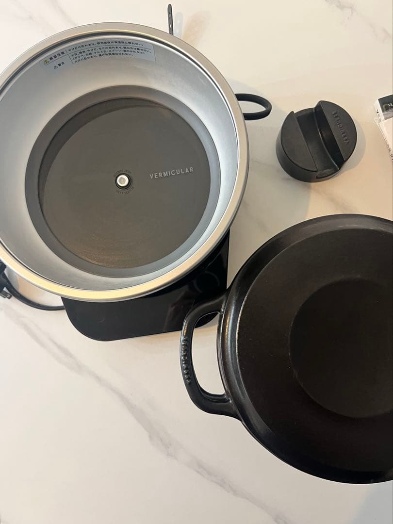 美品VERMICULAR ライスポット PH23A 5合炊き ソリッドシルバー