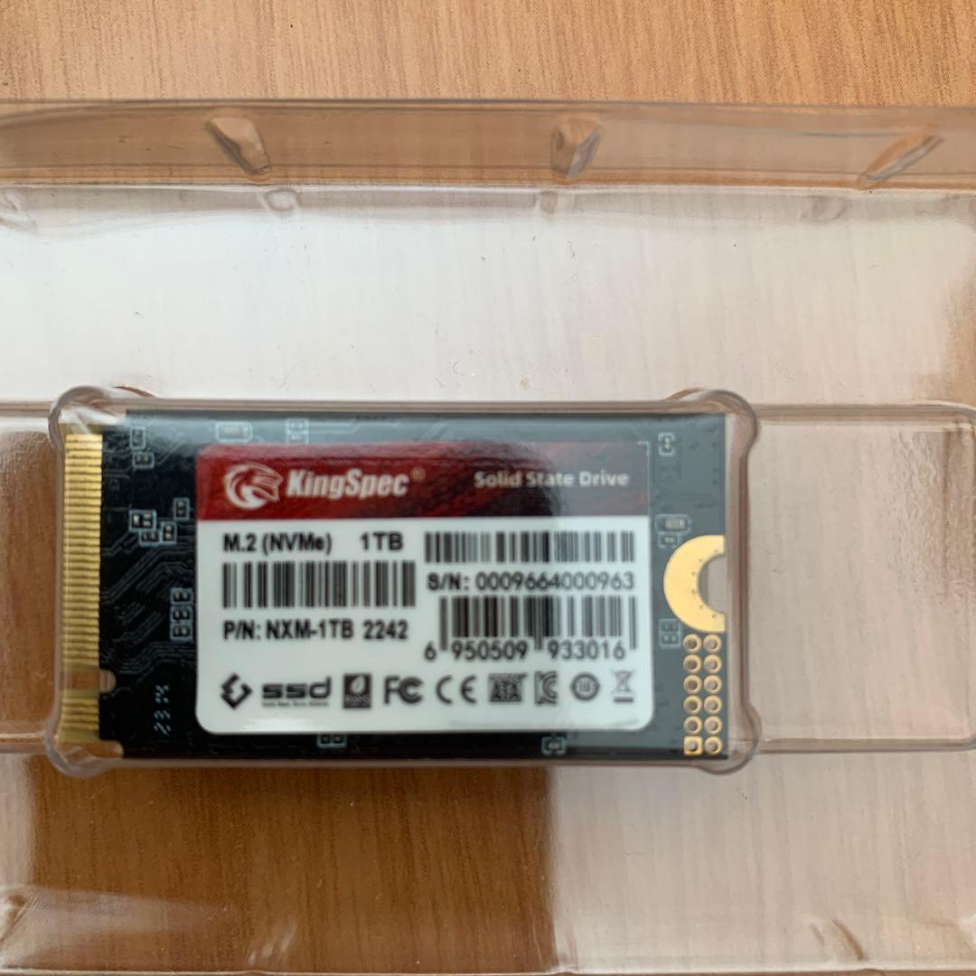 KingSpec NXシリーズ 1TB M.2 NVMe SSD 2242