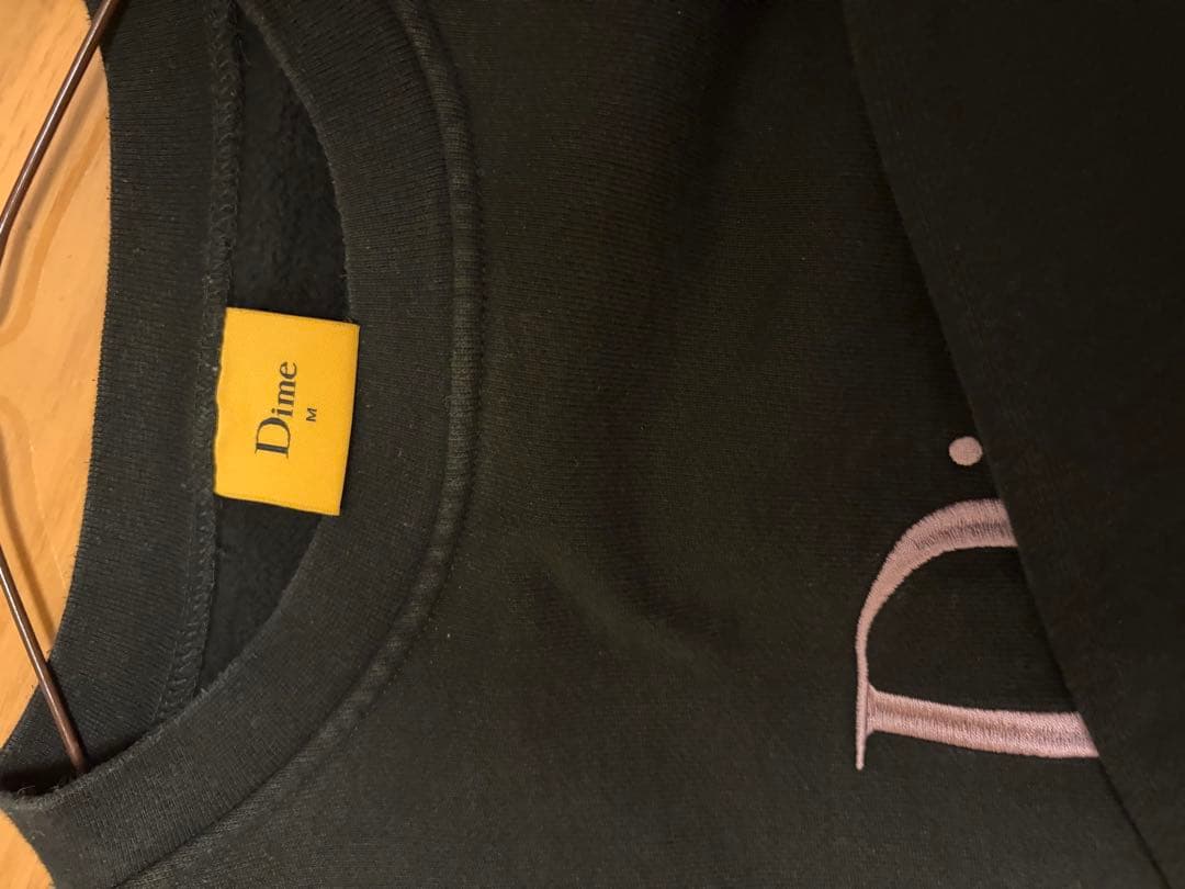 Dime ブラック クルーネック トレーナー