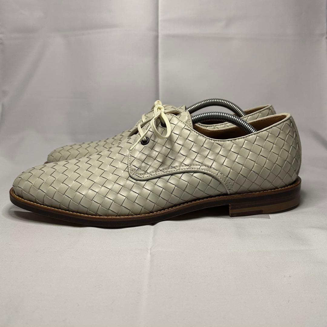 新品未使用☆ボッテガヴェネタ☆革靴☆ホワイト☆イントレチャート☆本革☆210