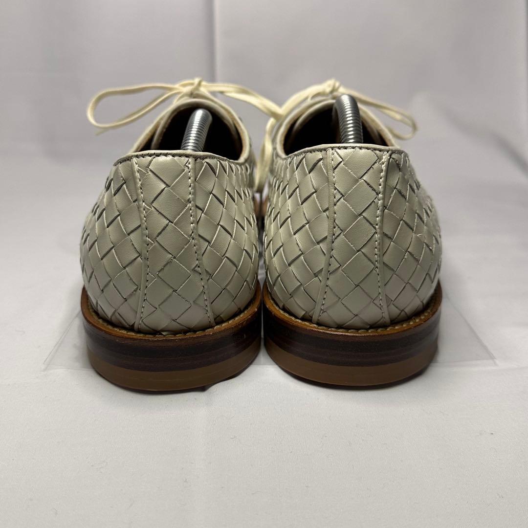 新品未使用☆ボッテガヴェネタ☆革靴☆ホワイト☆イントレチャート☆本革☆210