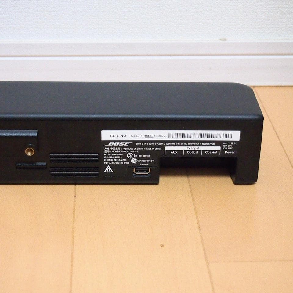 BOSE Solo 5 TV サウンドバー 動作確認済み リモコン付属