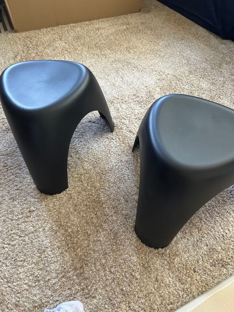 柳宗理/エレファントスツール お得な2脚　Vitra ヴィトラ黒　ヴィンテージ