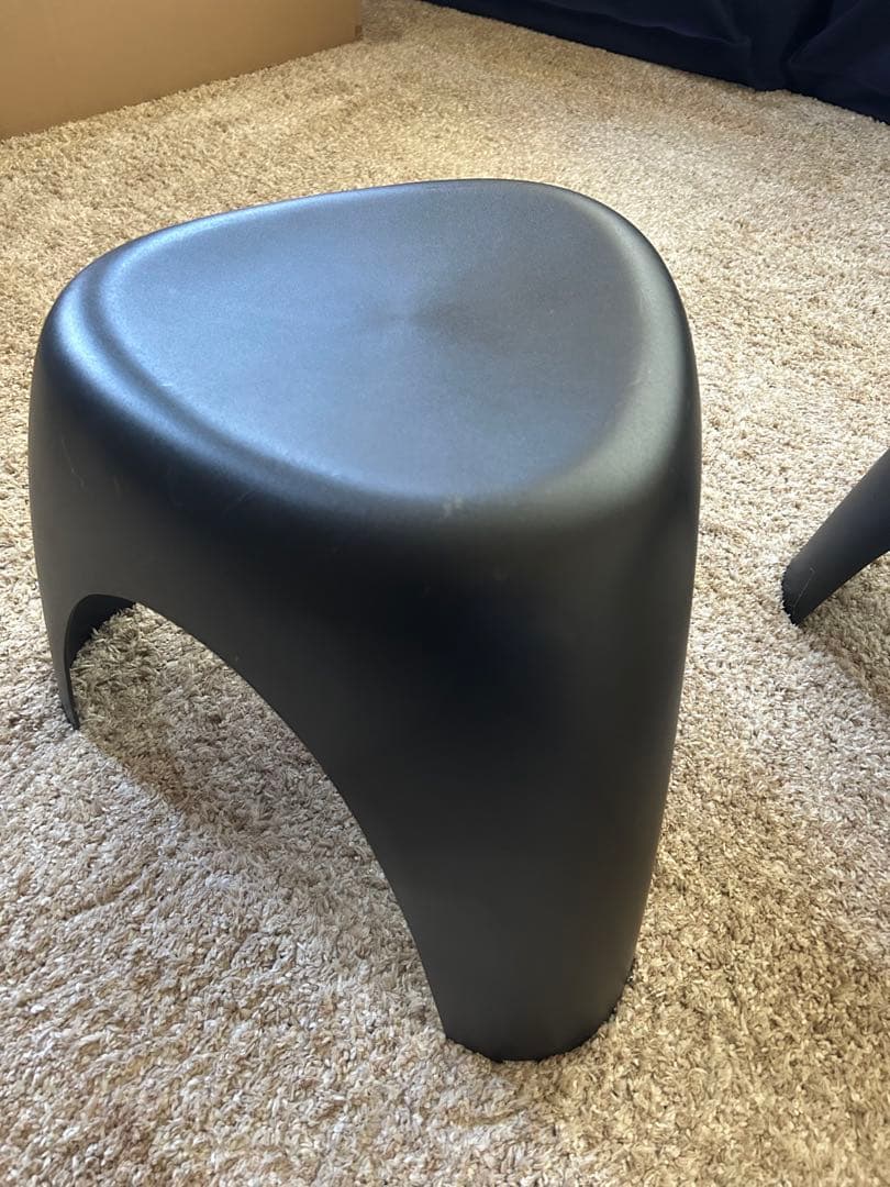 柳宗理/エレファントスツール お得な2脚　Vitra ヴィトラ黒　ヴィンテージ