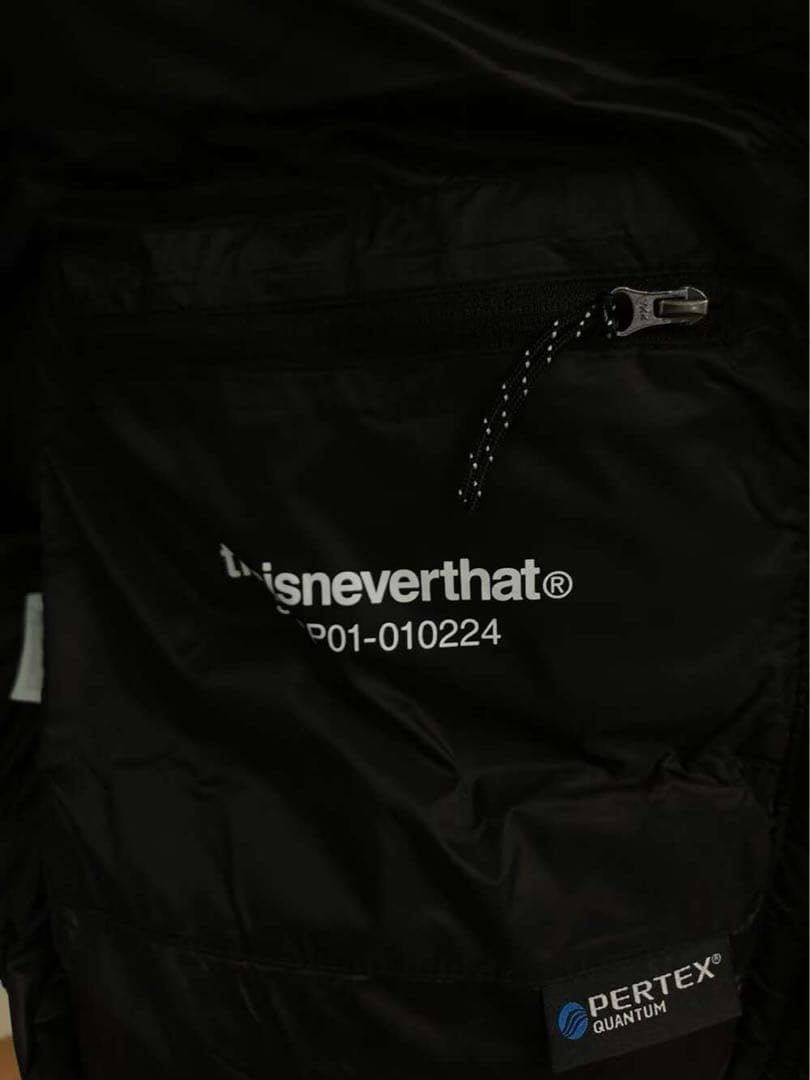 thisisneverthat ブラック ダウンジャケット