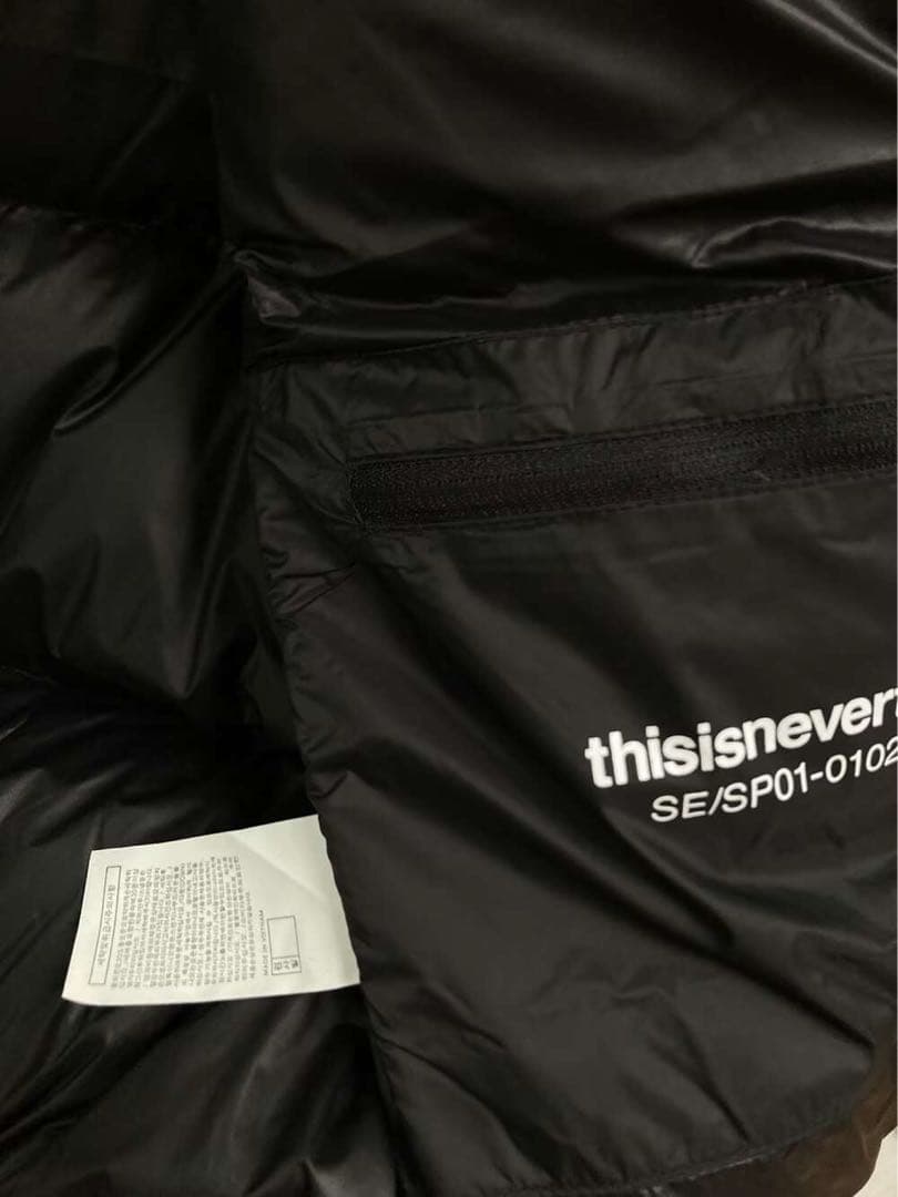 thisisneverthat ブラック ダウンジャケット