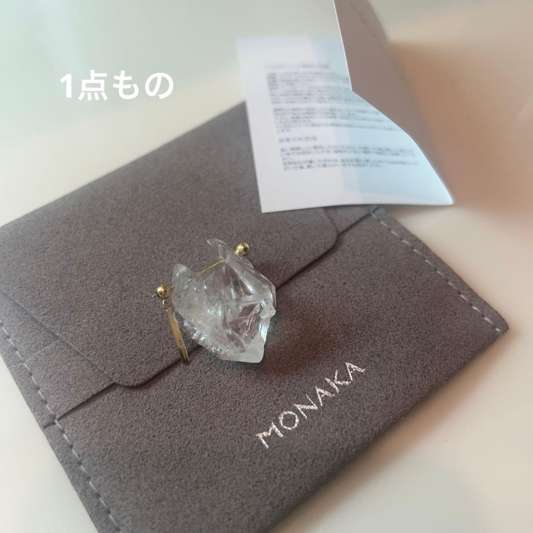 モナカ monaka jewellery ロックピアス ダイアモンドクォーツ