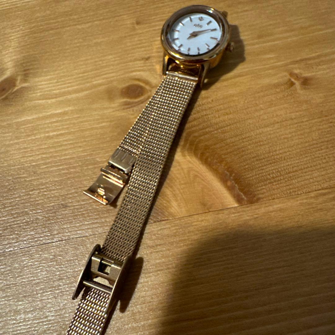 ＊ete＊ エテ　ソーラー　腕時計　ピンクゴールド