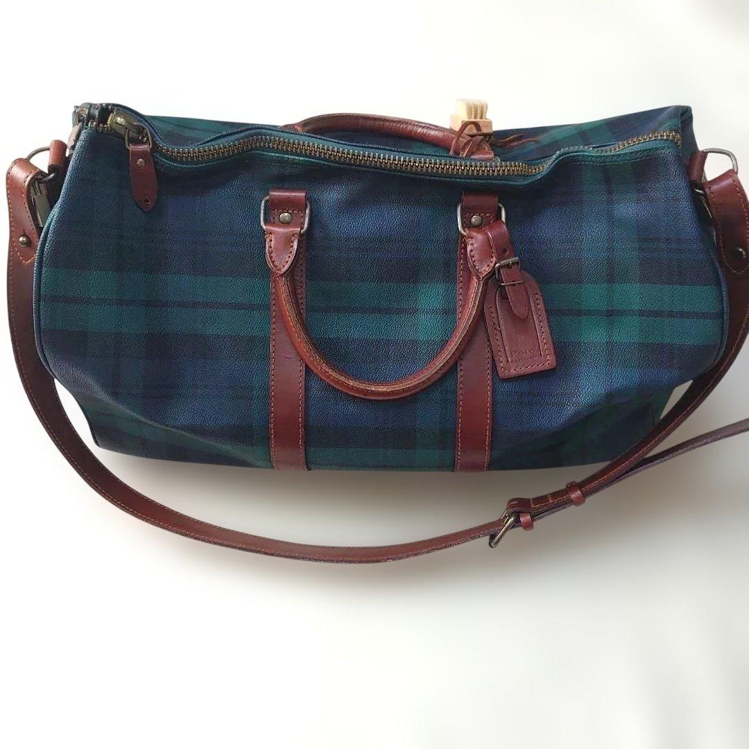 ぴと　RalphLauren ボストンバッグ 2way 旅行 チェック