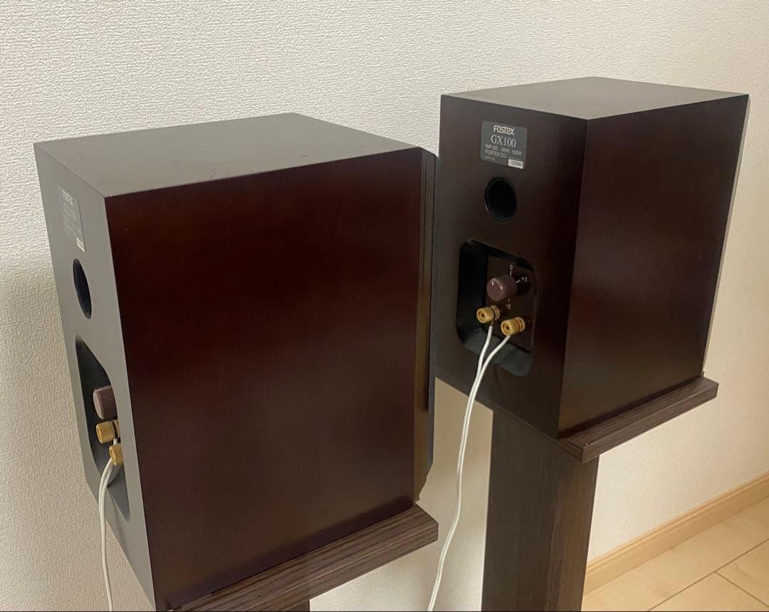 FOSTEX GX100 スピーカー ダークブラウン　連番　2つセット