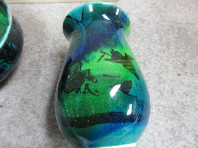 京焼清水焼丈夫窯加藤丈尋造京三彩仏具揃 [B25225]