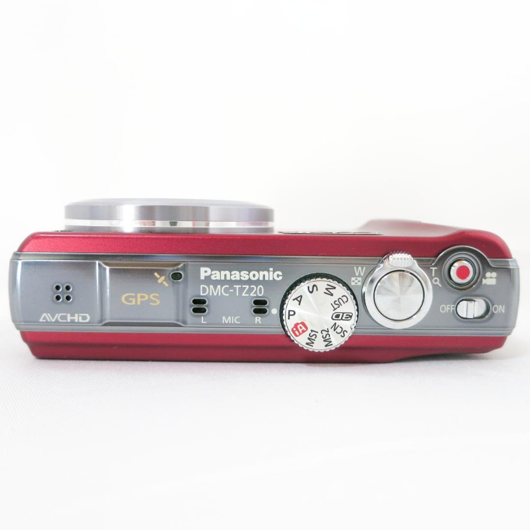 美品☆Panasonic LUMIX DMC-TZ20 デジタルカメラ レッド