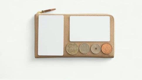 SLAIR 極薄フラットウォレット ゴールド