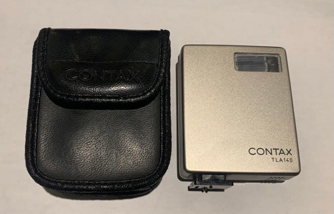 【コレクター・動作品】CONTAX TLA140 フラッシュ（ポーチ・電池付き)