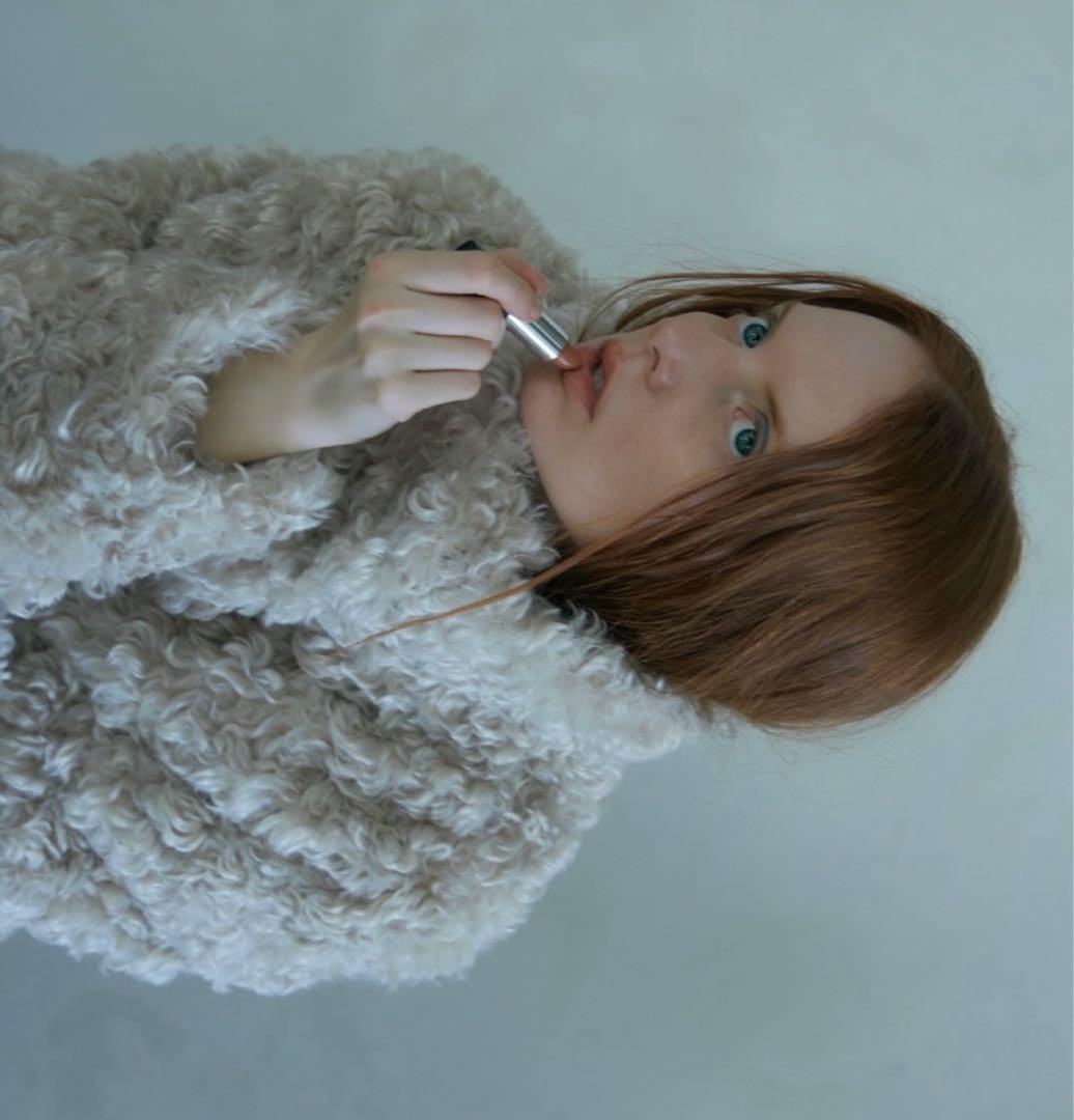 【早いもの勝ち】JSELF カーリーファーコート アイボリー01