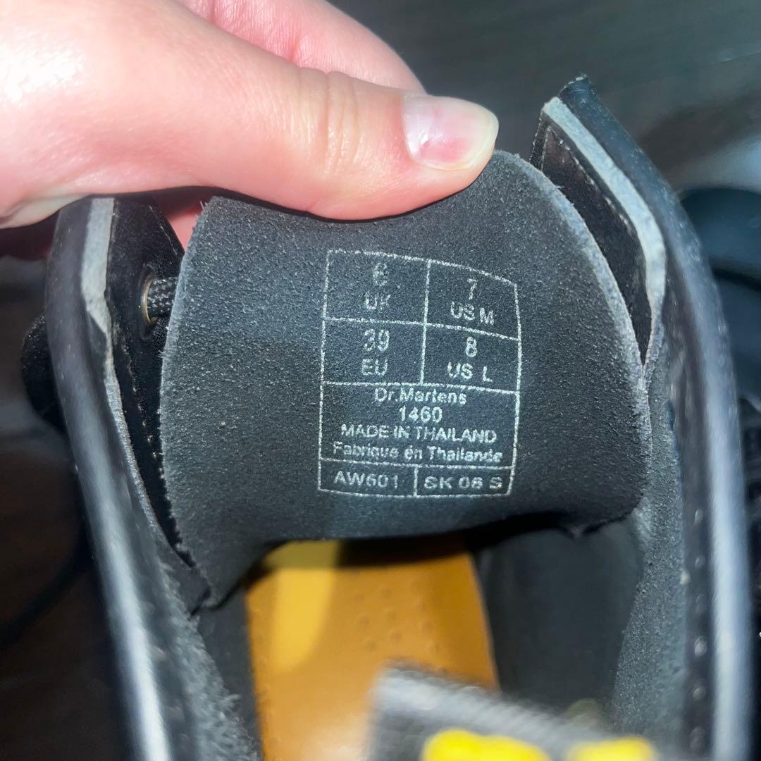 Dr. Martens ブラック 8ホール レースアップブーツ UK6